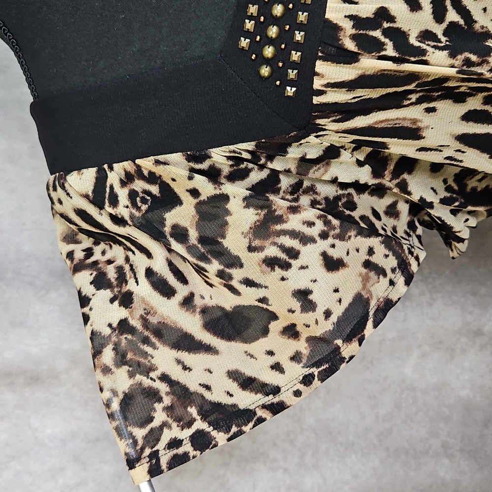 Apt. 9 Plus Size Animal Print Layered Blouse Size 2X - Picture 4 of 13